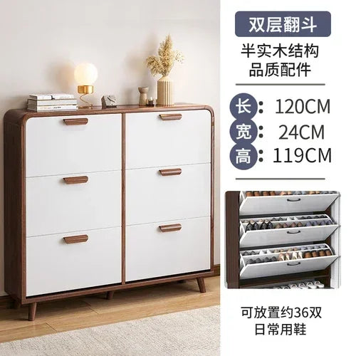 Designs Large Shoe Cabinet Closed Luxury Door Space Saving Shoe Cabinet Multi Layer Display Schonen Kast Entrance Hall Furniture