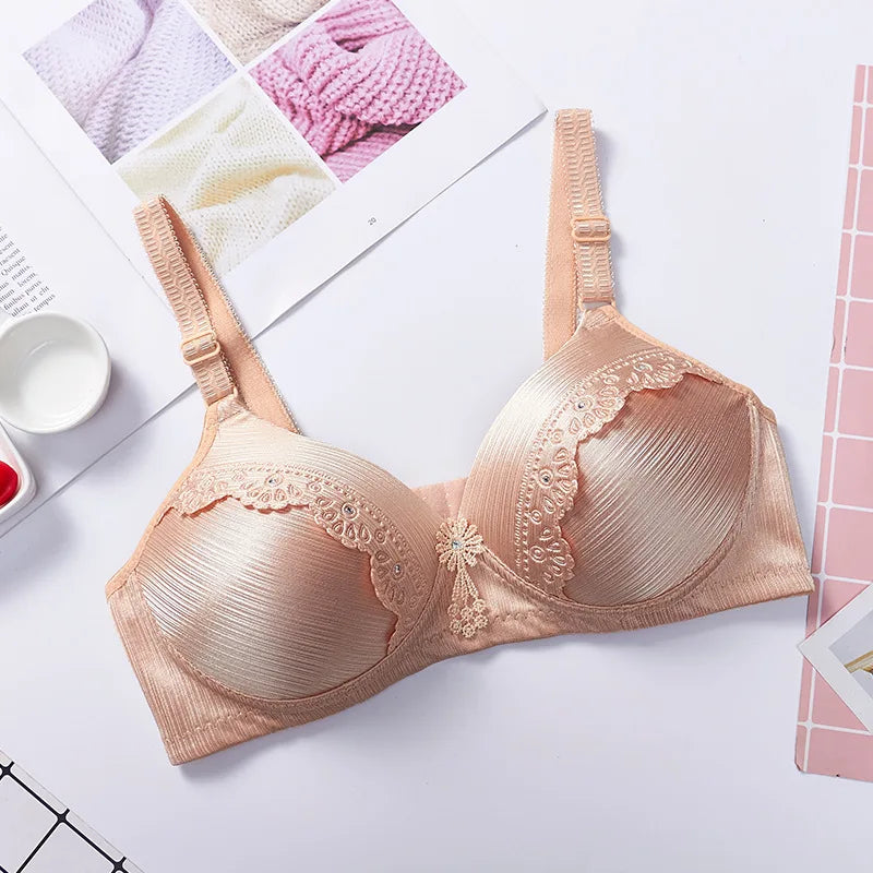 Thin Large-sized Lace Without Steel Rings For Pregnant Women's Breastfeeding Underwear Comfortable Breathable For Women's Bras