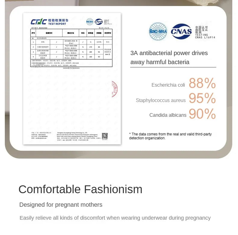 3PCS Soft Briefs V-shaped Abdominal Support Underpanties Pregnancy Childbirth Female Underwear Pregnant Woman Women's Panties