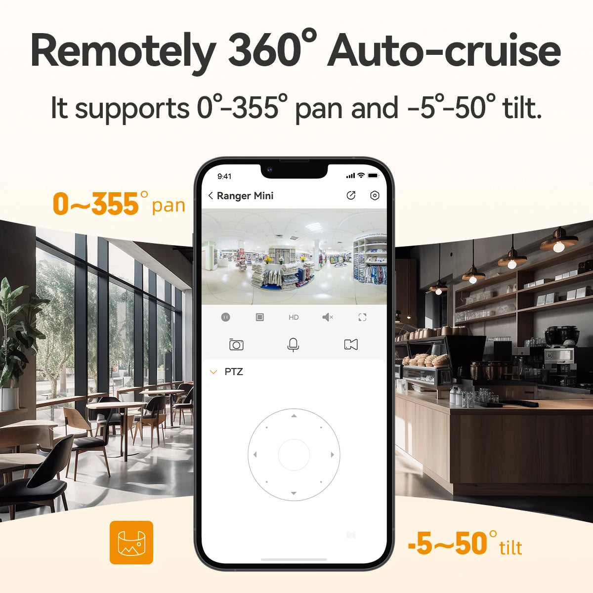 IMOU Ranger Mini 3/5MP IP Camera 360° Human Detection Baby Monitor Home Security Night Vision Surveillance Wireless Wifi Camera