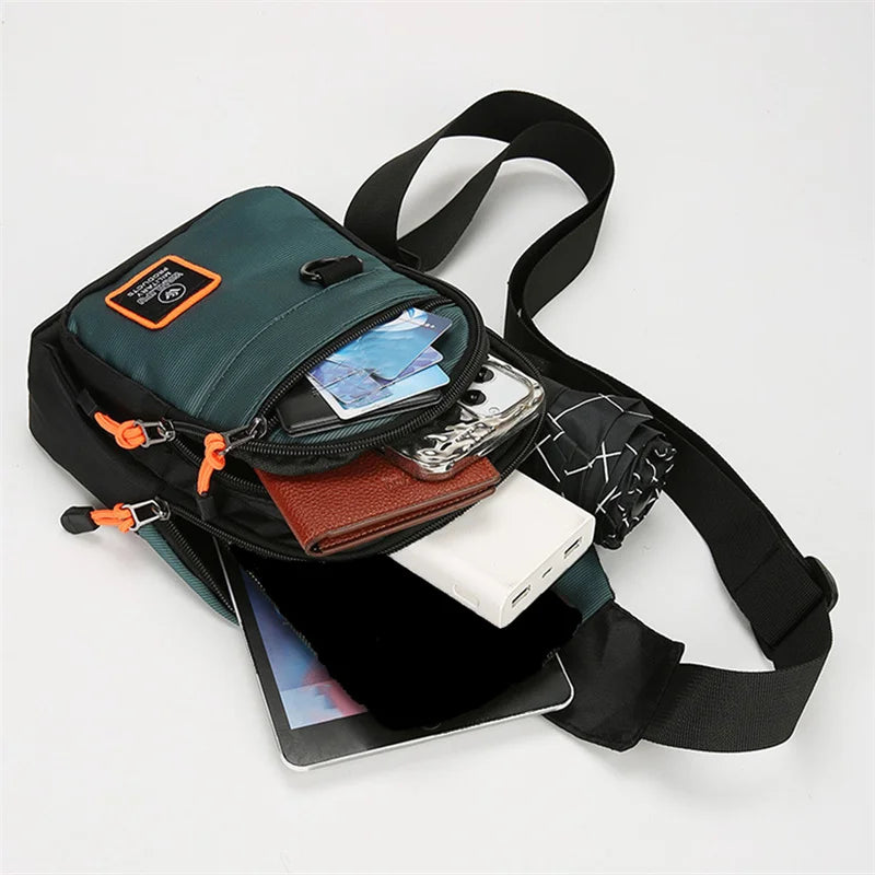 Chest Bags Men's One Shoulder Crossbody Bag Large Capacity Outdoor Sports Leisure Fashion Small Shoulder Bag Backpack Men's