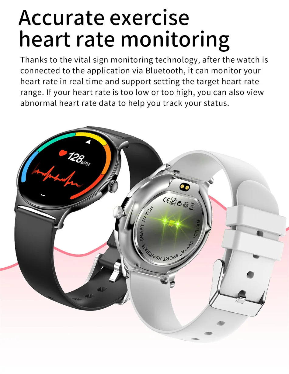 For Huawei Xiaomi New Ultra Thin Smart Watch Women Screen Always Display Time Sports Bracelet Bluetooth Call Fashion Smartwatch