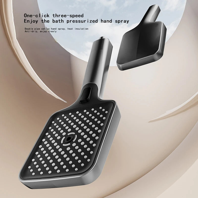 Smart Digital Display Bathroom Shower Set Piano Key Rainlfall Bath Showers System Set Apartment Bathtub Shower Faucet Full Set