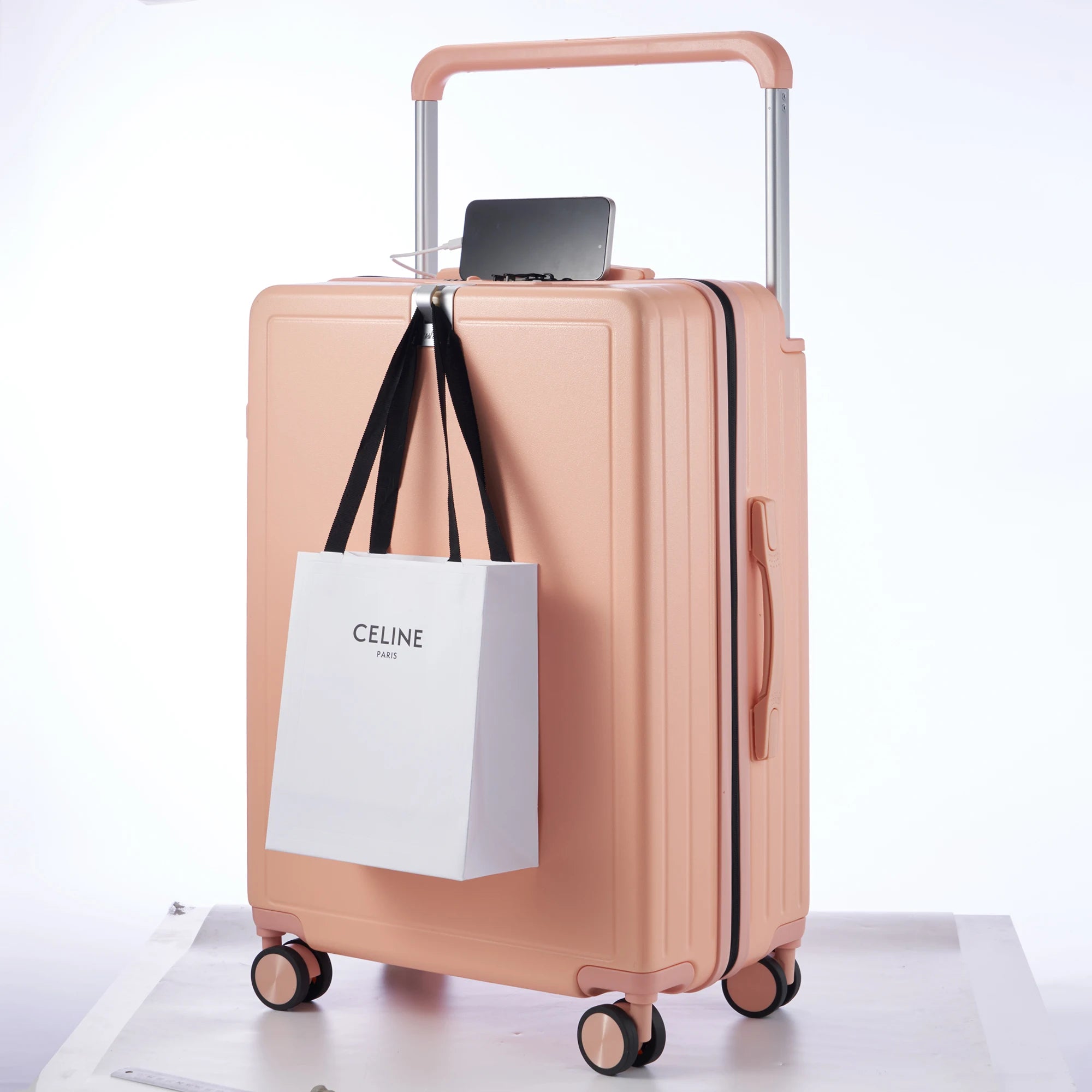 KLQDZMS Luggage Travel Bag 20 Inch Boarding Box Large Capacity Men's Trolley Case 22"24"26"28" ABS+PC Women's Cabin Suitcase