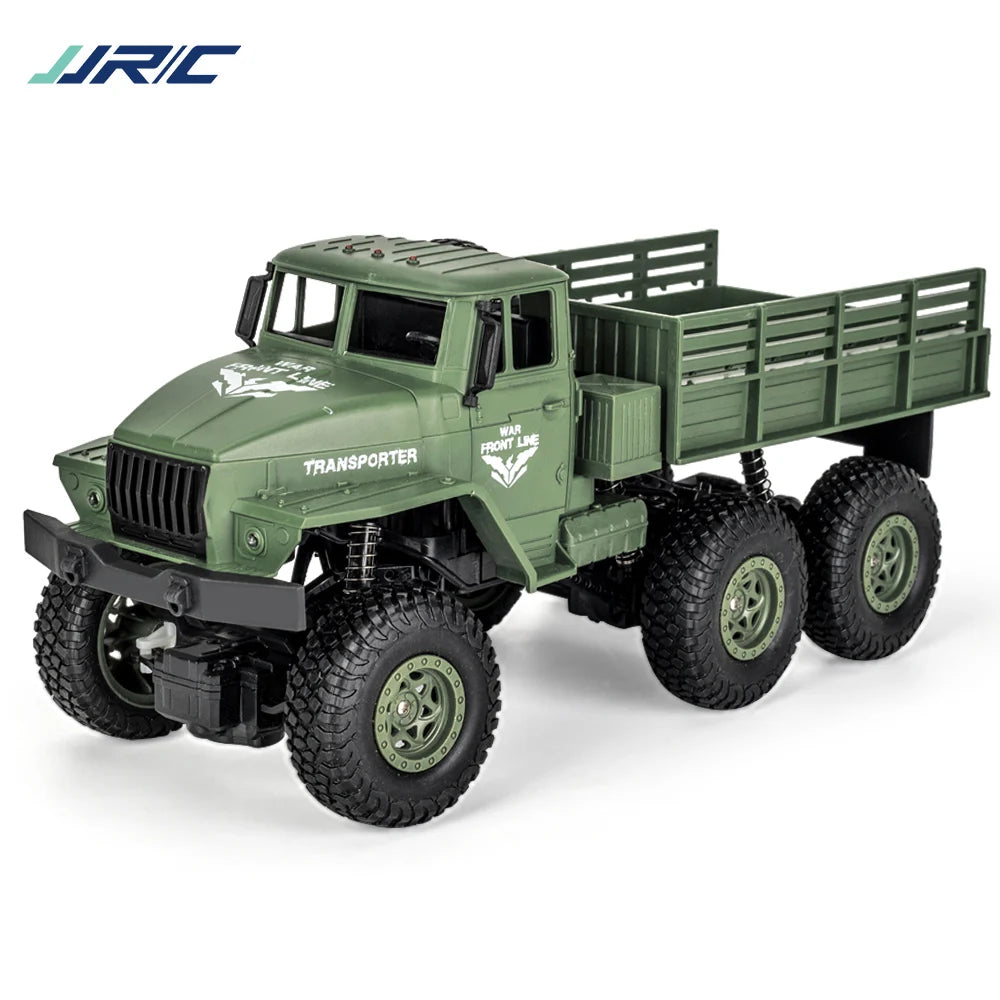 JJRC 1/18 Rc Car Off-Road  2.4G Radio Controlled Car Military Electric Machine 10Km/h Rc Buggy Children's Cars Toys for Boys kid