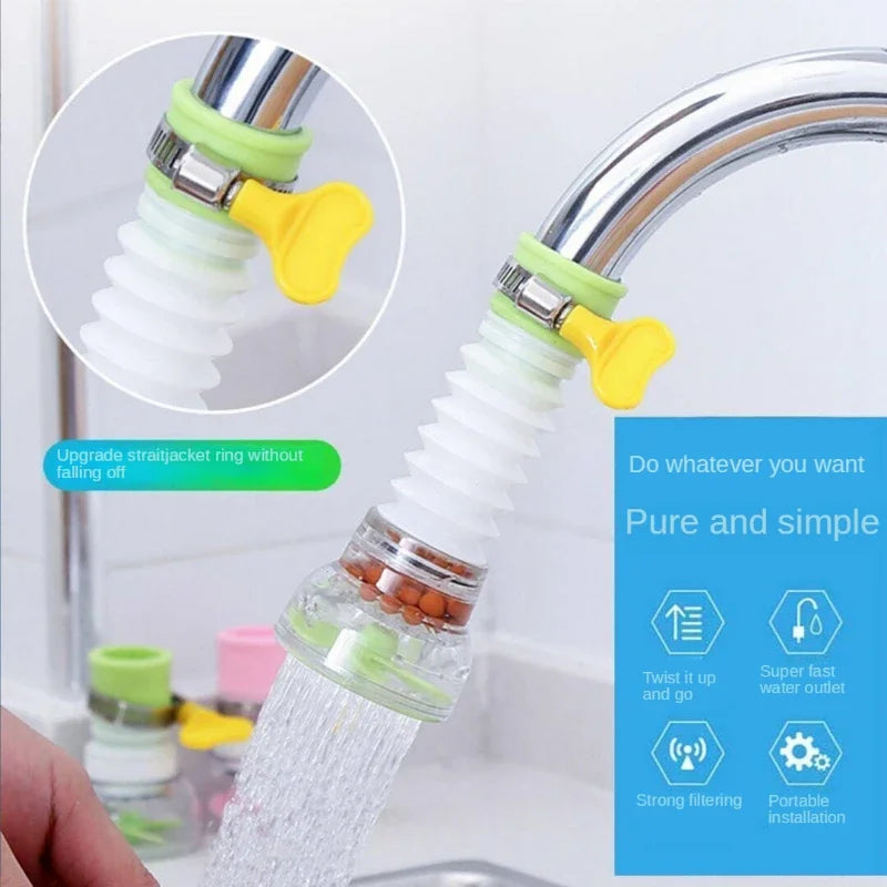 Universal 360 Degree Kitchen Faucet Bubbler Adjustable Water Saving Filter Diffuser Shower Kitchen Sink Faucet Nozzle Connector