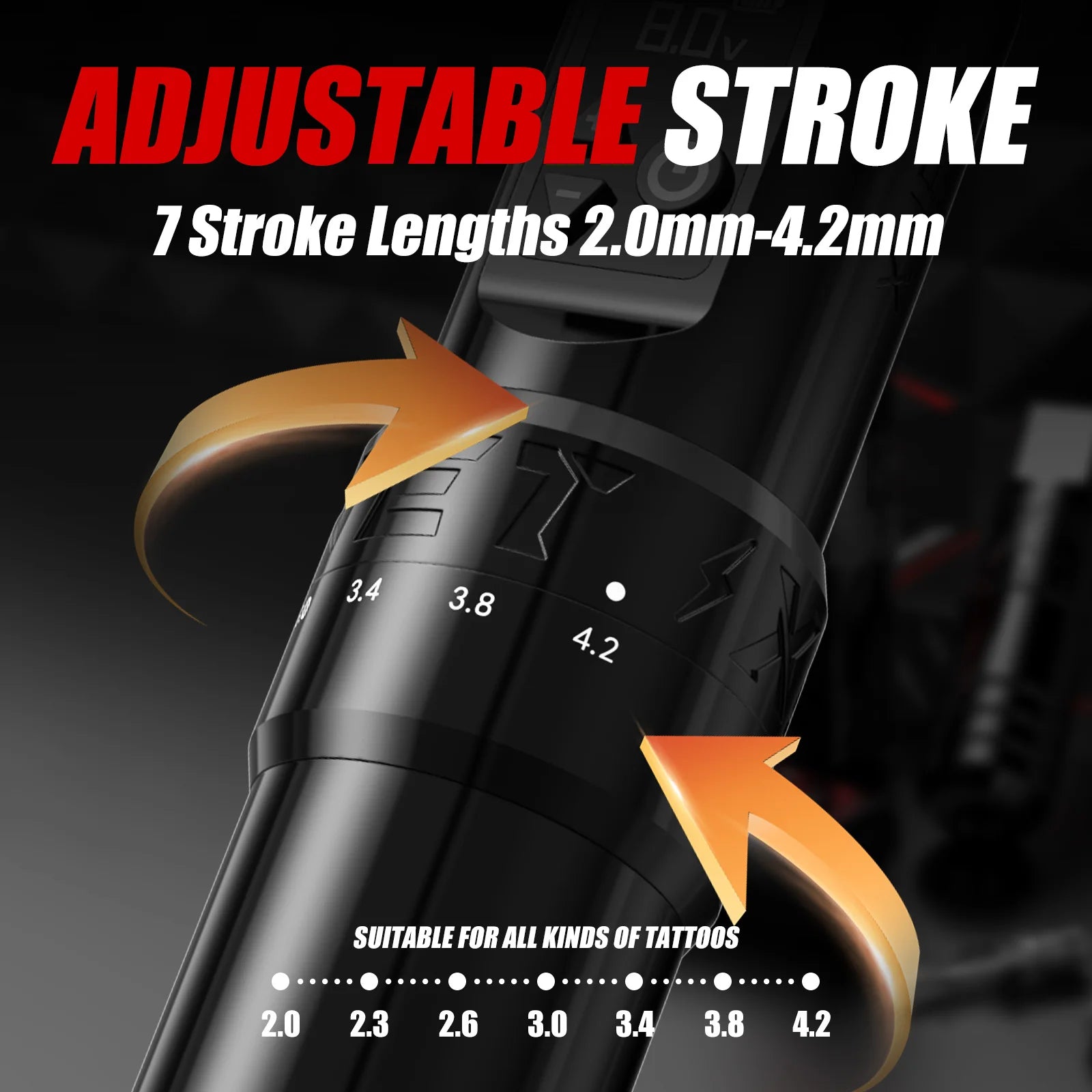 XNET T1 Wireless Tattoo Machine Pen 7 Adjustable Stroke Custom Motor LCD Screen Battery Makeup Microplasty Pen For Tattoo Art