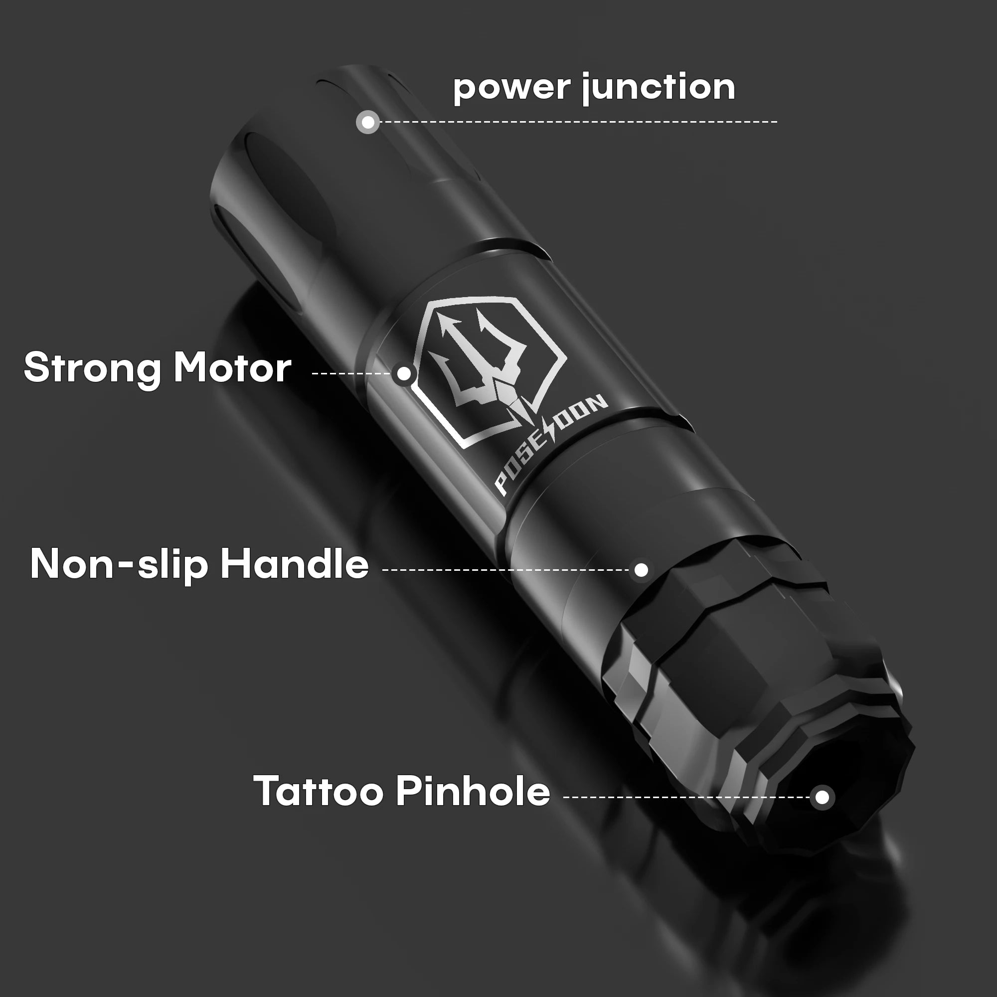 POSEIDON Tattoo Gun Kit Tattoo Supplies Makeup Complete Tattoo Pen Kit Professional Tattoo Kit Wireless Power Tattoo Machine Kit