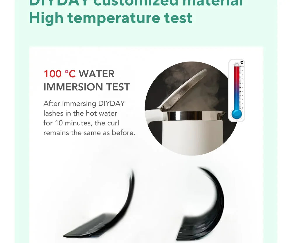 DIYDAY U-shaped 3D 4D 5D Eyelash Extension New Style U Shape W Bloom Lashes Premade Fans Lightweight Fluffy Mink Faux Eyelashes