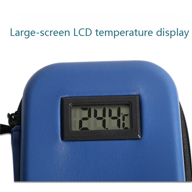 Insulin Cooler Travel Case TSA Approved Portable Medication Organizer with Thermometer and Ice Pack Insulated Diabetic Cooler
