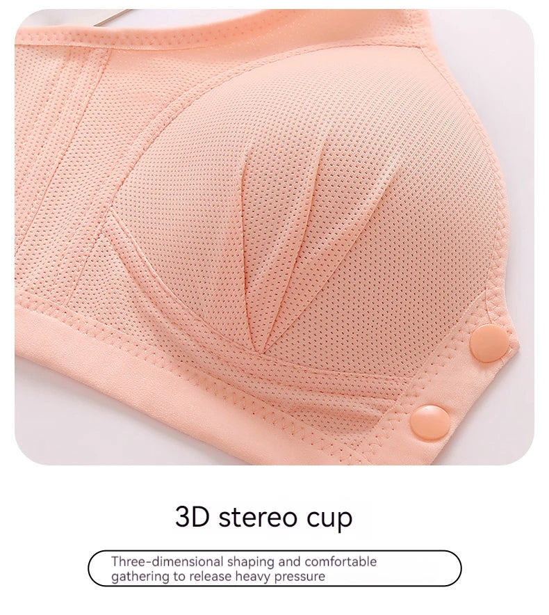 Maternity Bra Wire Free Front Closure Breastfeeding Nursing Bra Pregnant Women Sleeping Bras Gorge Allaitement