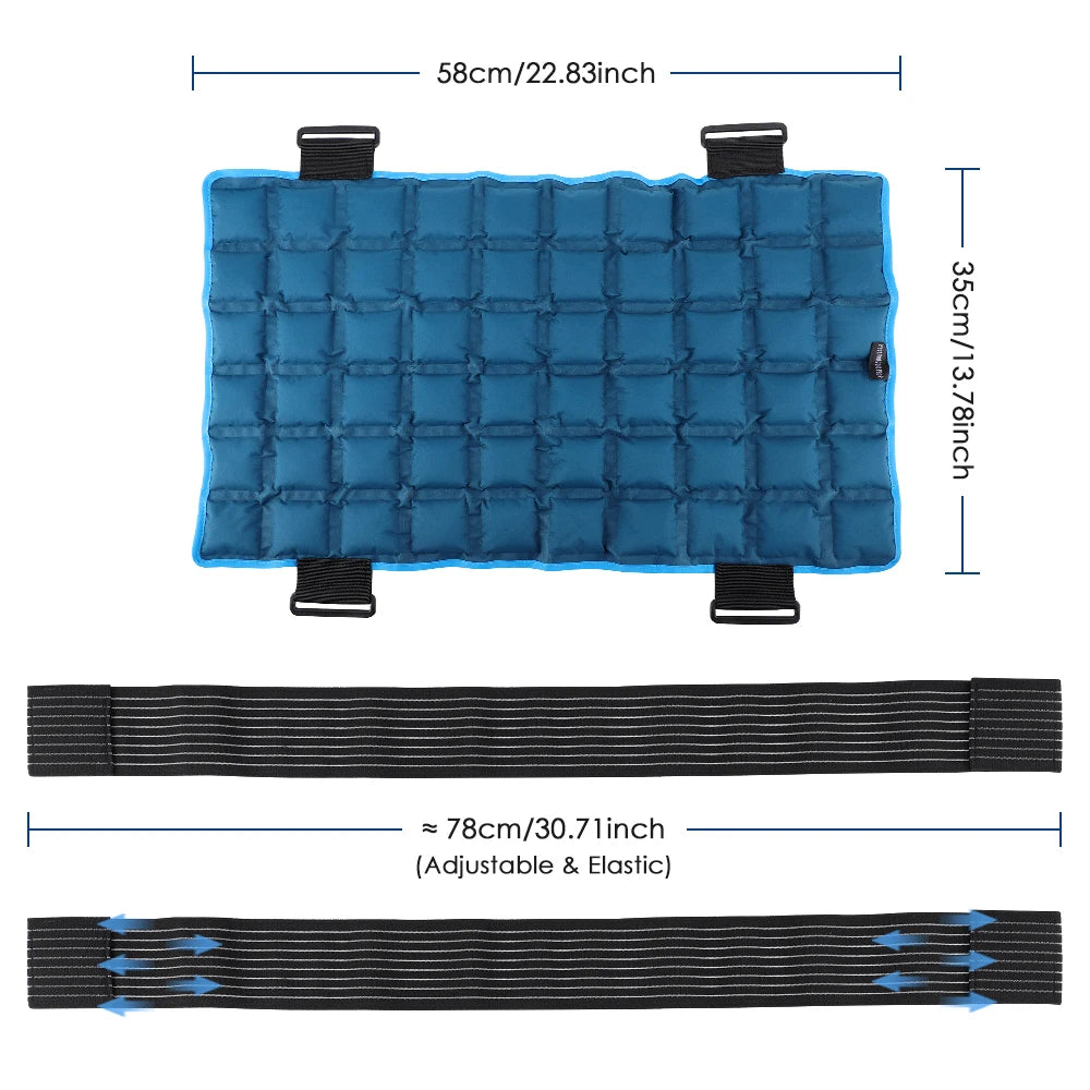 Reusable Large Ice Pack Wrap Hot Cold Compress Therapy Back Massage Pad Cooling Cushion For Knee Leg Neck Shoulder Muscle Strain
