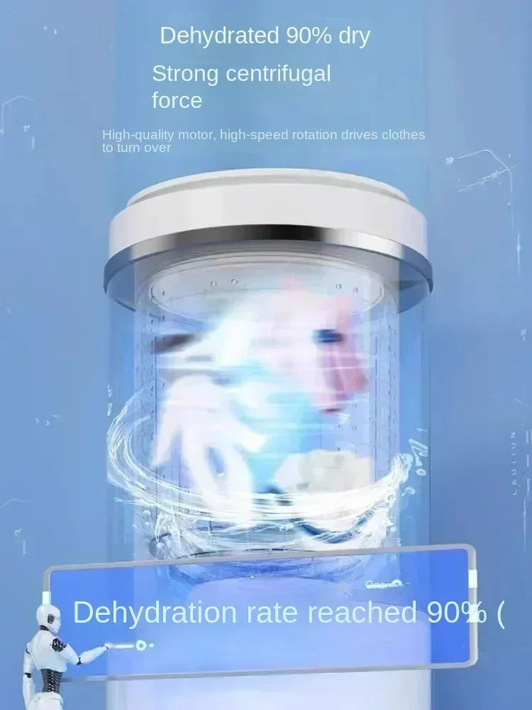 220V VCJ Single Tub  Washing Machine| Mini Laundry Washer for Baby and Child Clothes DW