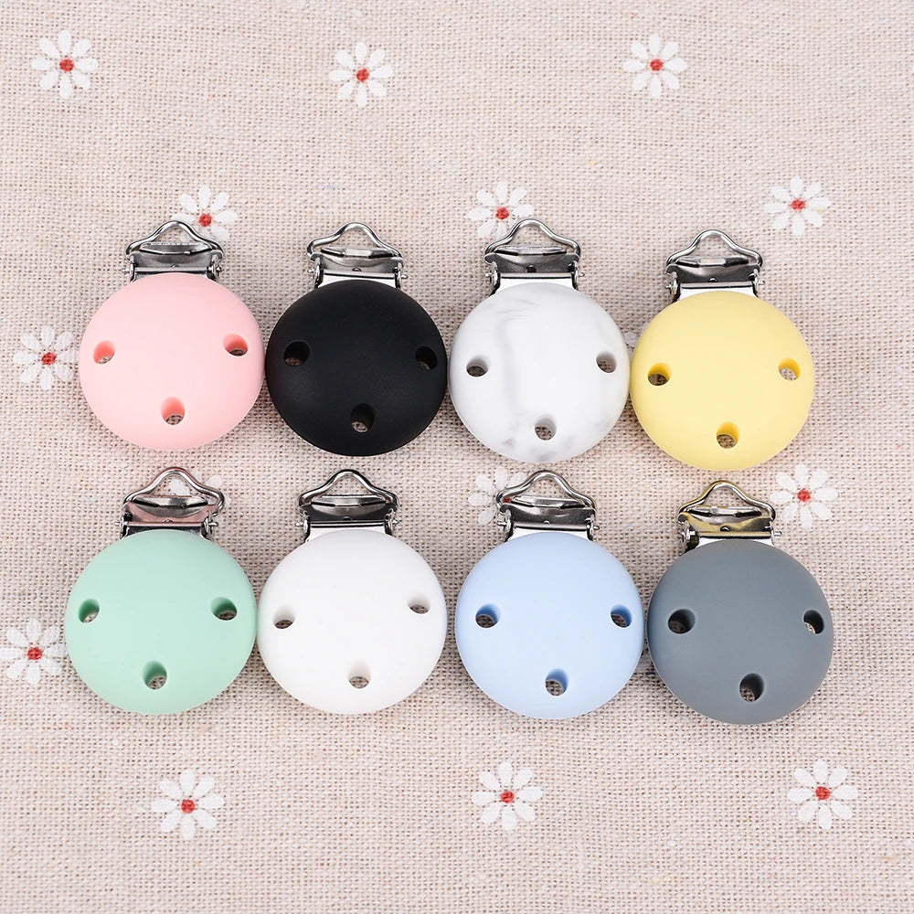 Lofca Silicone Clip 5 PCS Baby Pacifiers for DIY Pacifier Chain Nursing Teething Baby Gifts Food Grade Free BPA Baby