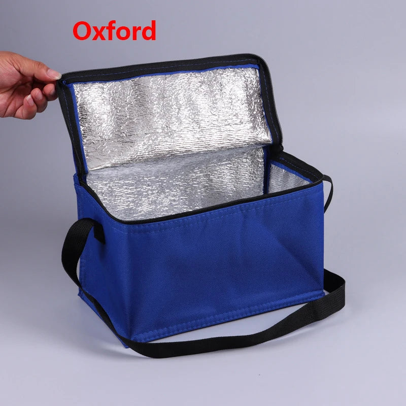 Portable Lunch Cooler  Beer Delivery Bag Folding Insulation Picnic Ice Pack Food Tote Thermal Bag Drink Carrier Insulated Bags