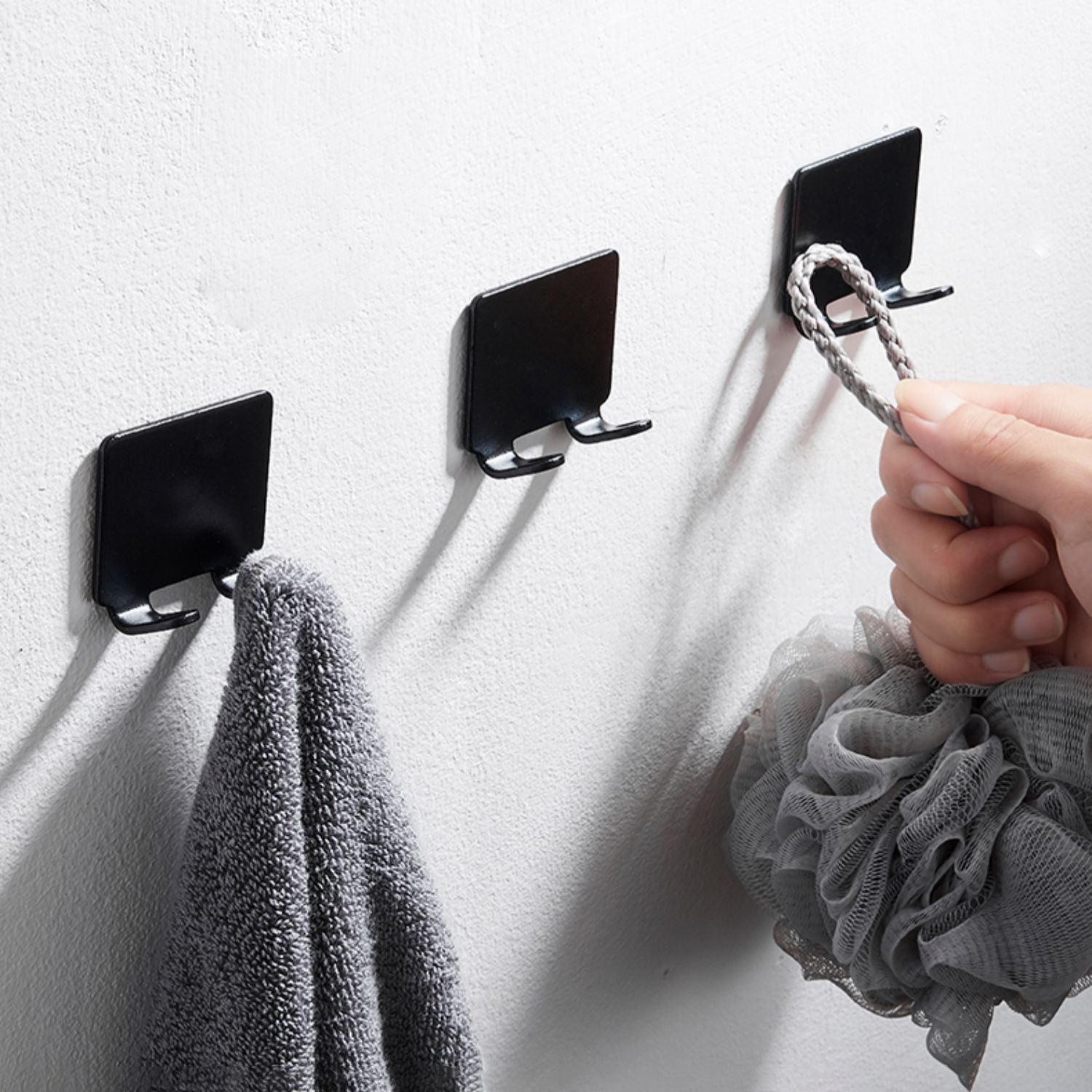 1-15PCS No-Punch Razor Holder Adhesive Razor Storage Hook Bathroom Razor Waterproof Wall Hook Bathroom Shelf Razor Holder