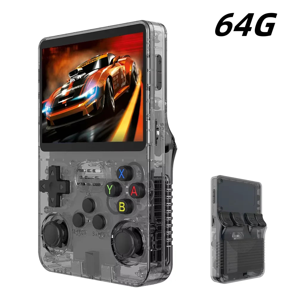 100% Original ARKOS R36S Retro Handheld Game Console 3.5'' IPS,15000+ Games,2 RAM chips, Linux Portable Pocket Player, 64G/128G