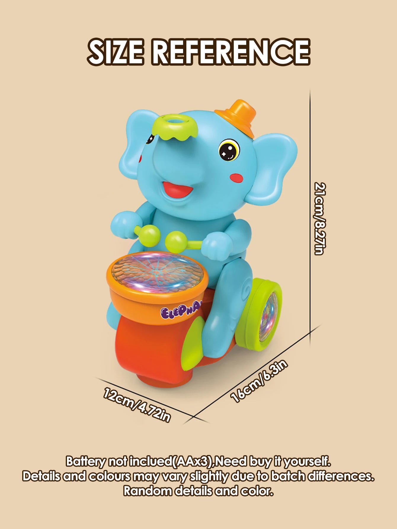 1pc funny elephant toy car,Electronic Suspended blowing ball pet toys with sound light for boys girls Christmas gift