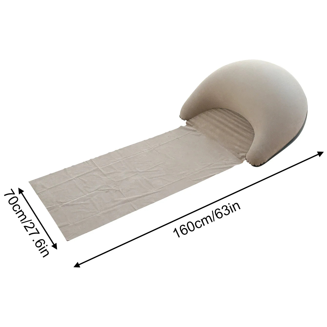 Outdoor Camping Foldable Inflatable Beach Mat Compact Convenient and Simple Camping Outdoor Mat Suitable For Beach Parties