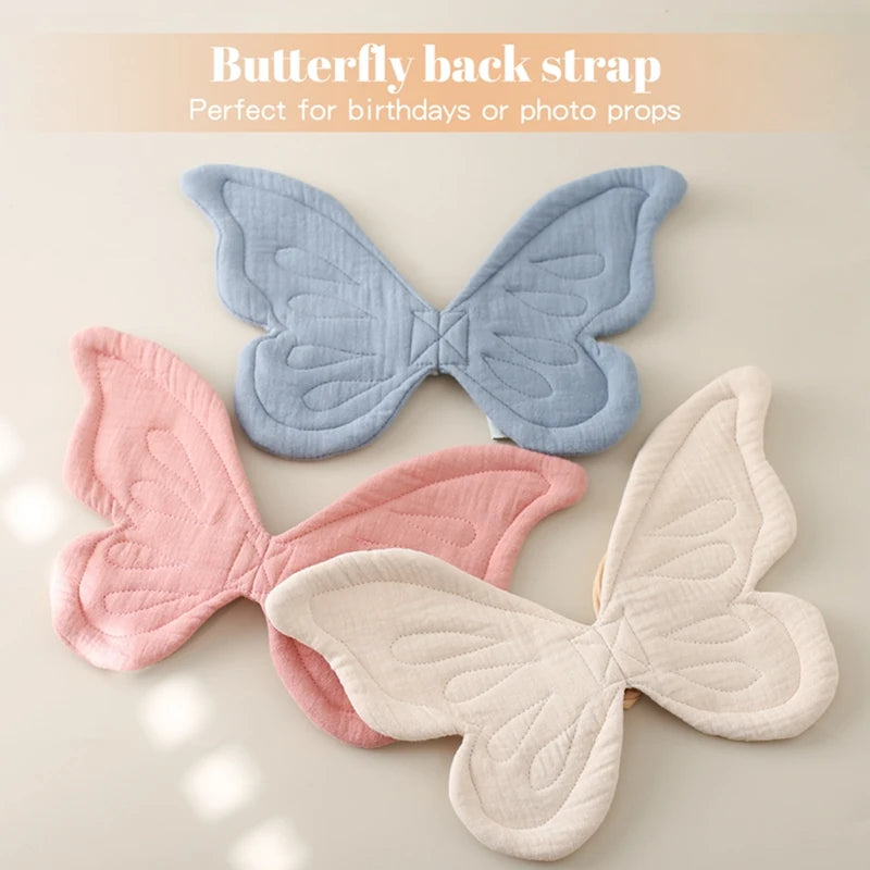 1Pc Infant Cotton Butterfly Back With Wings Photography Props Baby Birthday Party Decoration Accessories For Children Birth Gift