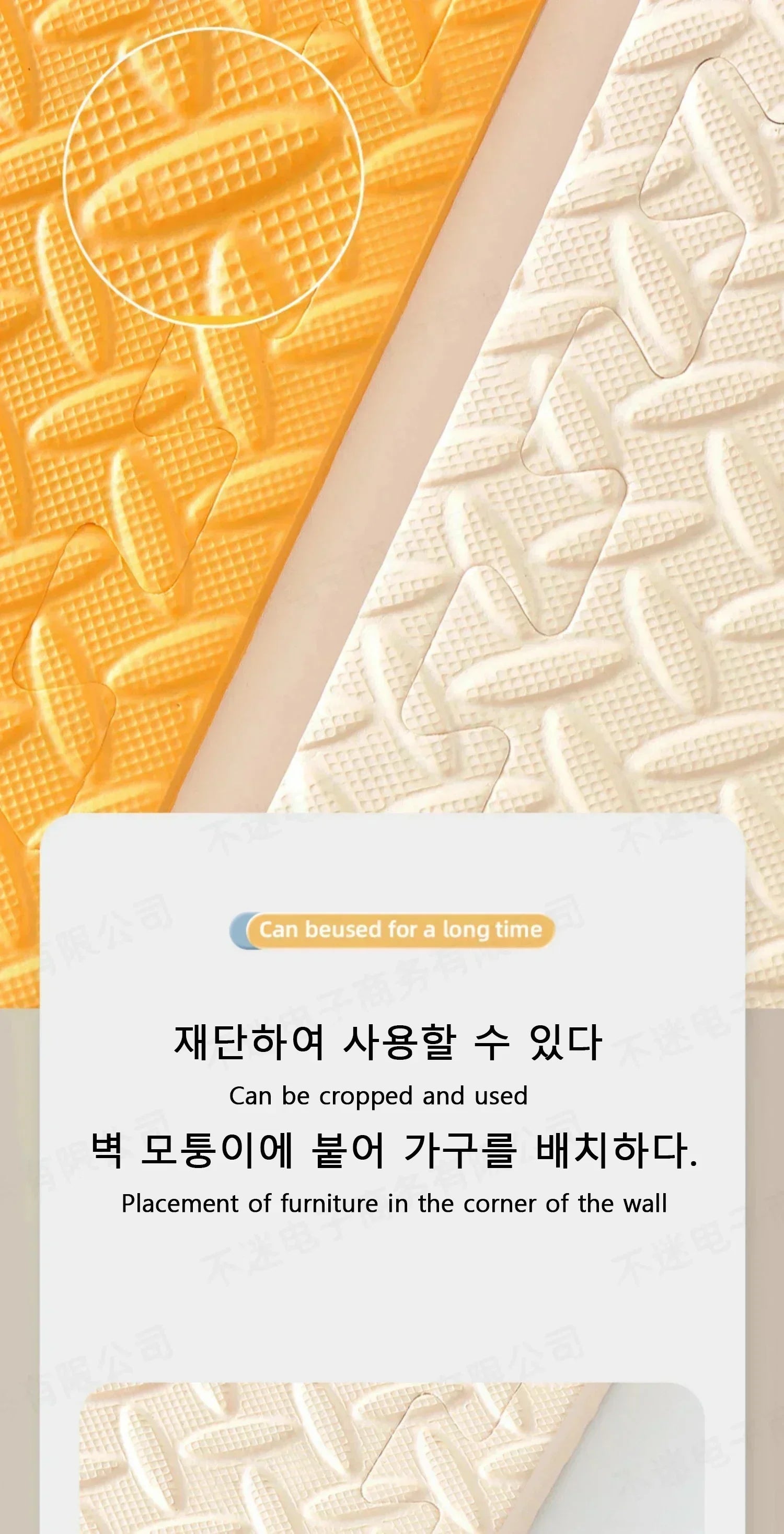 8Pcs/2.5cm Thick Nonslip Baby Crawling Play Mat Soundproof Puzzle Gym Mat for Children's Room and Eco-Friendly Puzzle Mat