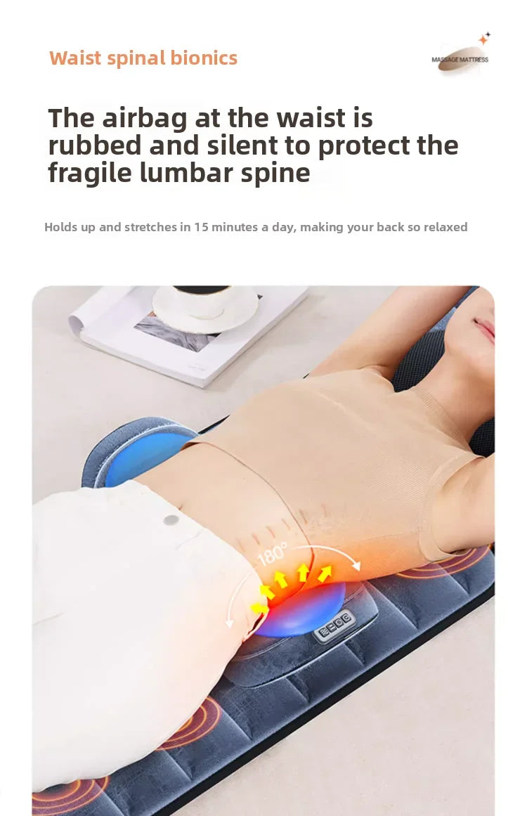 Cervical Massager Neck Waist Back Full Body Multifunctional Massage Cushion Home Recliner Electric Mattress