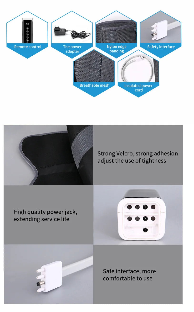 Home Air Wave Leg Massager with Intelligent Inflatable Air Pressure Therapy for Circulation Beauty Instrument