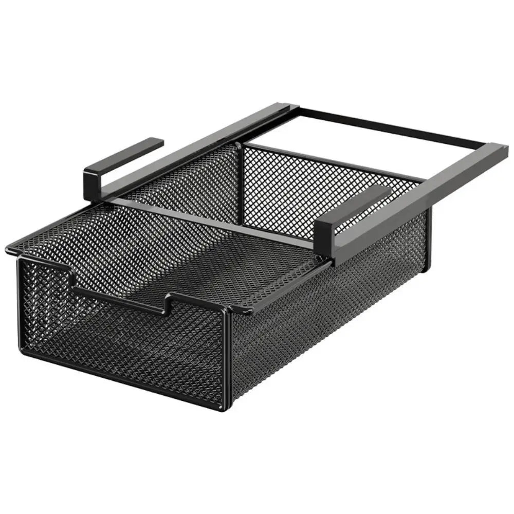 Large Capacity Underwear Storage Basket Under Shelf Pure Color Hanging Organizer Under Cabinet Basket Design