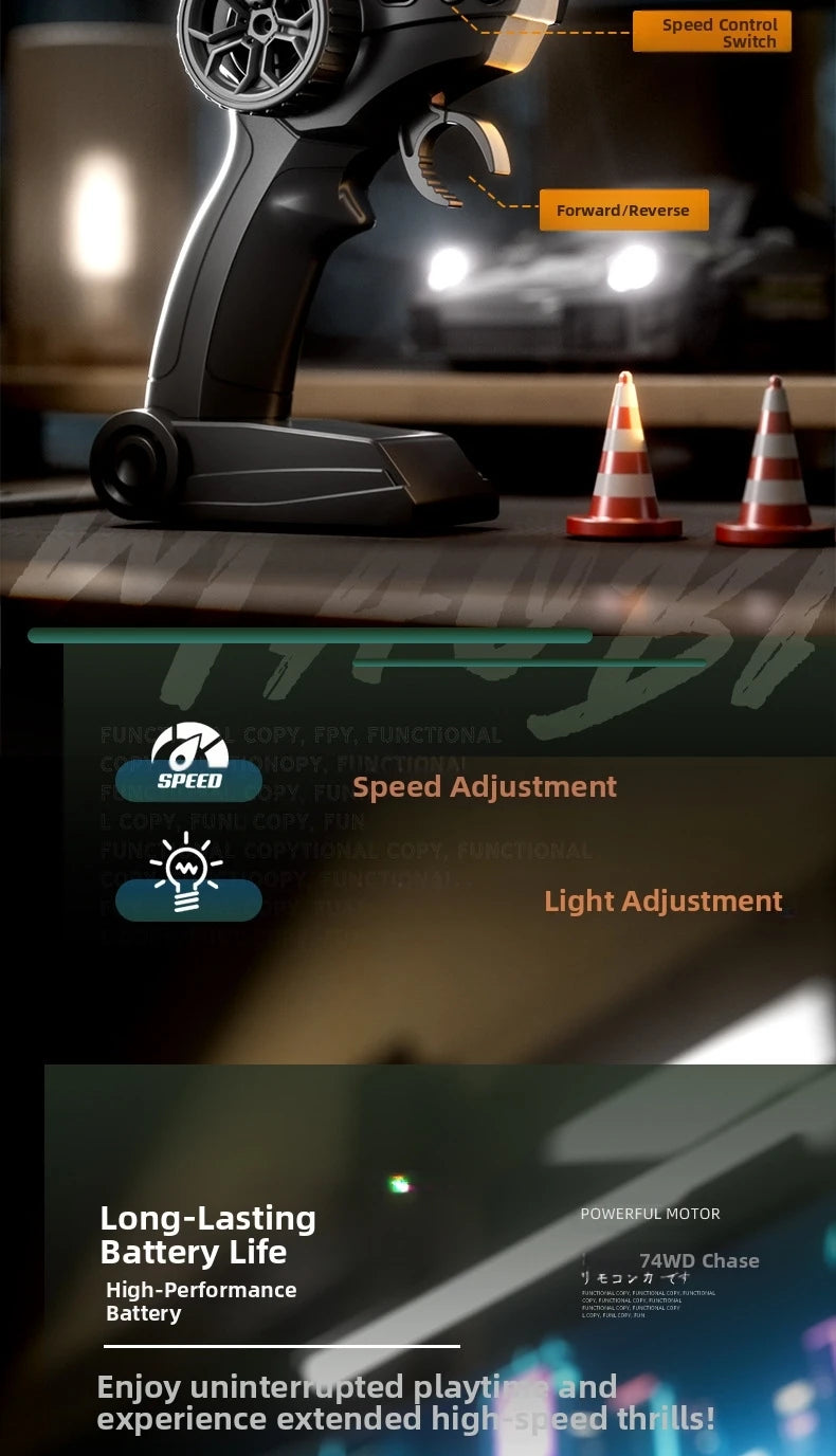 2025 New, Limited Edition Rc Drift GT3 RS 911 mi SU7 1:24 Drift Racing Car, Racing Kids Gift with High Speed Remote Control