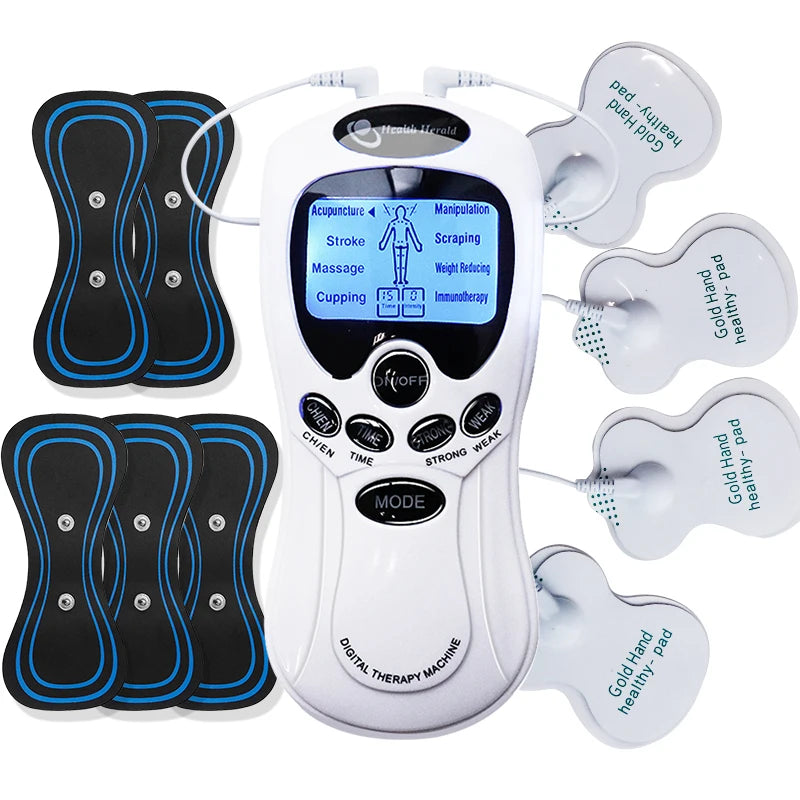 Tens Machine Physiotherapy Electronic Pulse Muscle Stimulator Relax Neck Back Shoulder Hand Pain Relief Electrotherapy