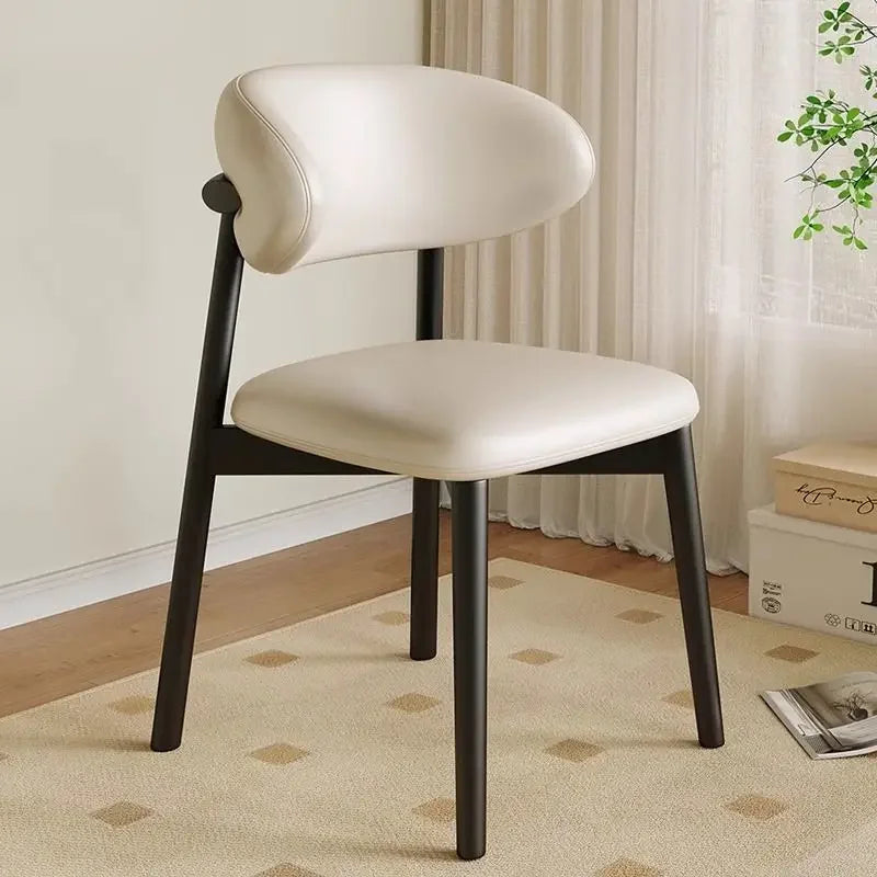 Lounge Vanity Dining Room Chairs Office Single Gamer Home Kitchen Chair Wooden Design Chaises Salle Manger Furniture XR50CY