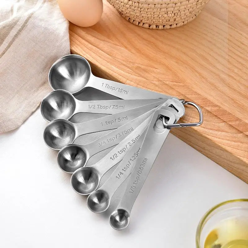 6/9/11Pcs Measuring Spoons Set Stainless Steel Seasoning Coffee Scoop Measuring Spoon With Scale Kitchen Baking Measuring Tools