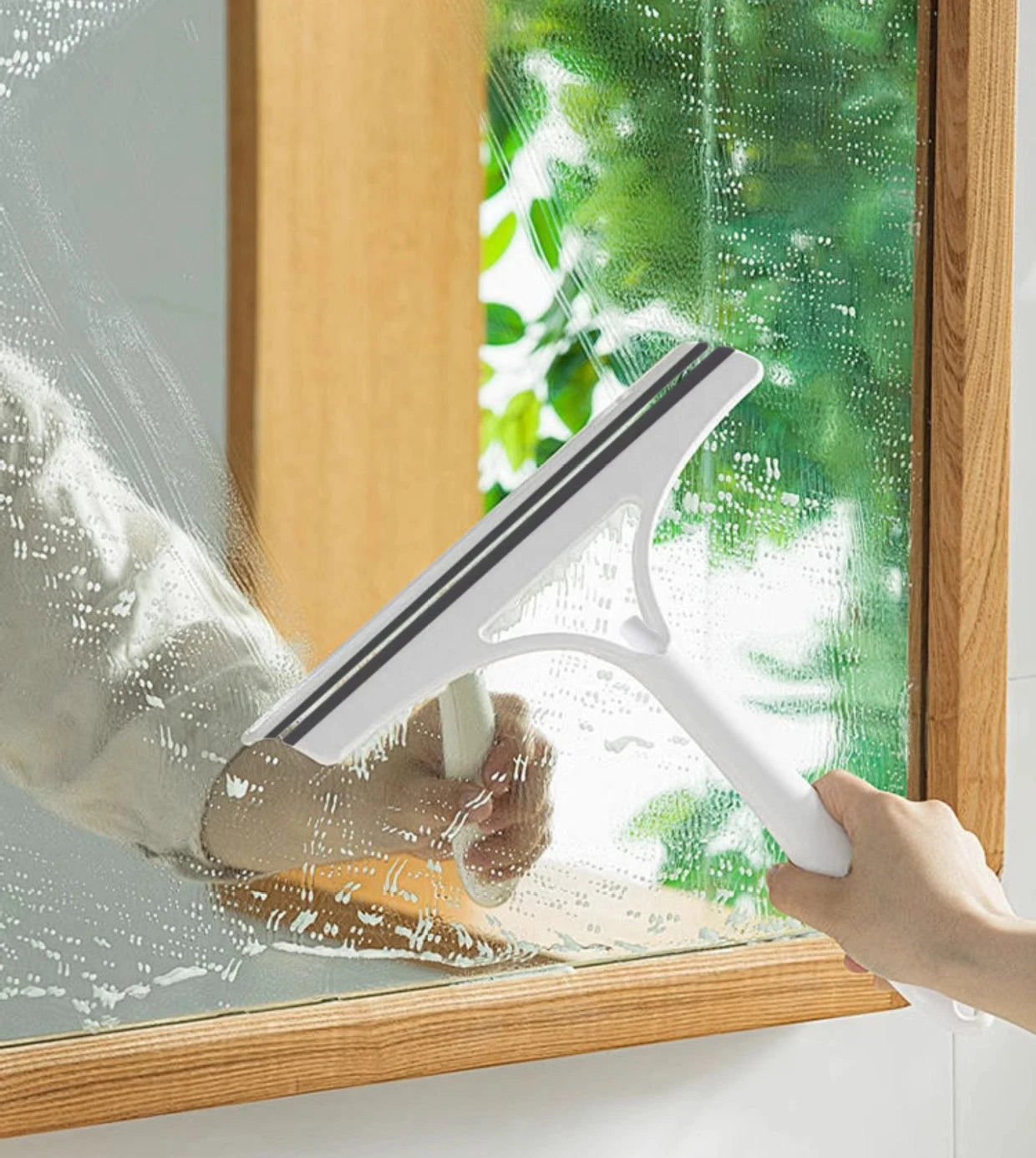 Car Scraper Window Cleaner Wiper Muitifunctional Glass Brush Silicone Squeegee for Car Household Cleaning Tools