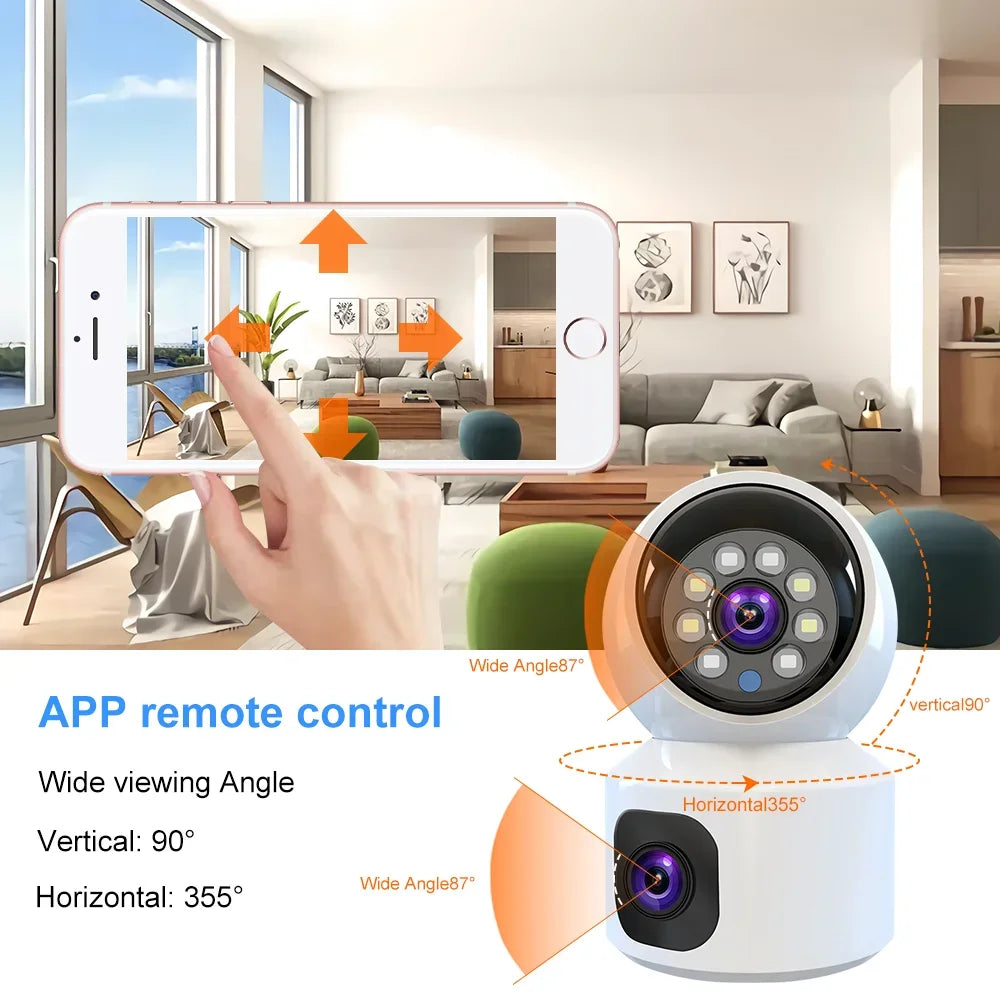 8MP WiFi IP Camera Smart Home Security Camera Baby Pet Monitor Auto Tracking Two-way Audio Wireless PTZ Surveillance Camera