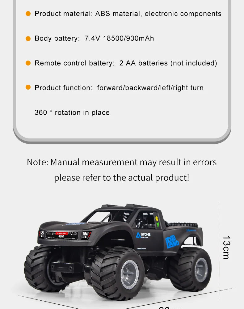 JJRC Q156 4WD 2.4G Amphibious Off-road Climbing RC Flip Stunt Car Racing All-terrain Waterproof Children's RC Toys Gifts