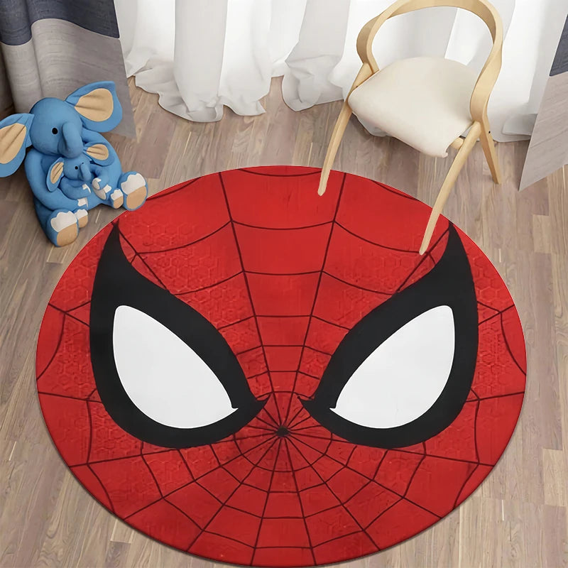 Spider Man,handsome,HD Printed Round Carpet.Bedroom,office,Balcony,Entry Door,Sofa,bed,Chair Non-slip Mat.Gift,Picnic,Camp,Rug