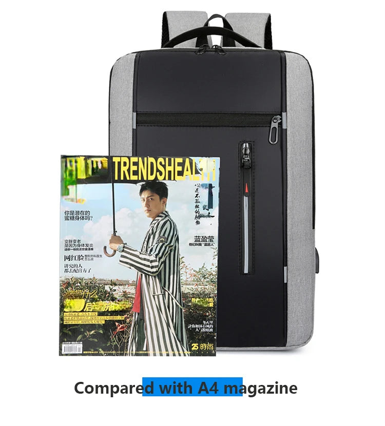 Waterproof Business Backpack Men USB School Backpacks 15.6 Inch Laptop Backpack Large Capacity Bagpacks for Men Back Pack Bags