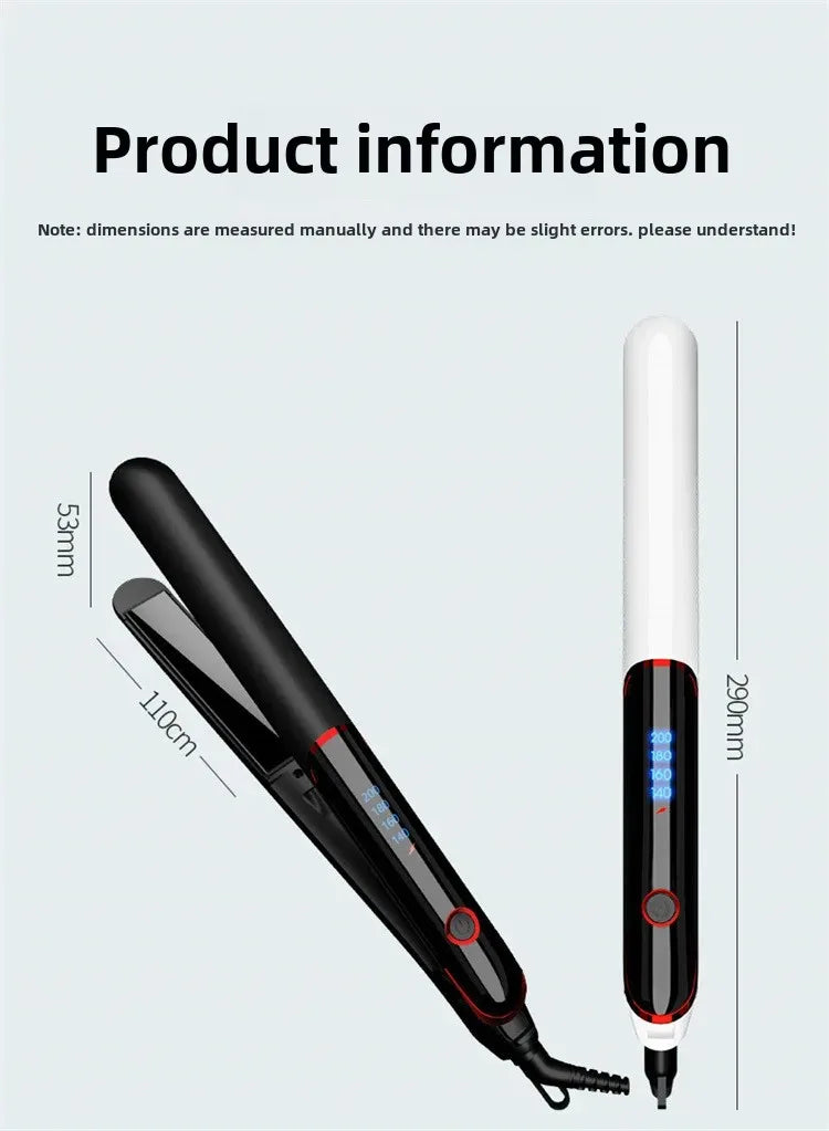 Professional Ionic Hair Loss Ceramics Rapid Heating Hair Loss Curl Flat Iron Negative Ion Hair Loss Curl Straightening Iron Rod