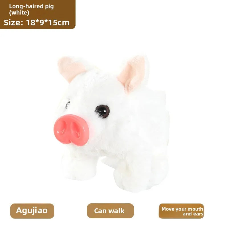 Electric Plush Leash Pig Simulation Called Walking Swing Electronic Pet Play House Doll Children's Toyshuggywuggytańczący kaktus