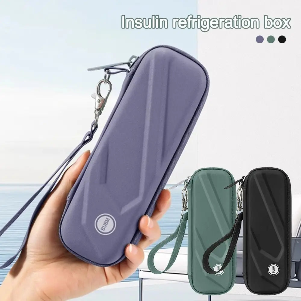 EVA Insulin Cooling Bag Waterproof with Gel Translation Pen Storage Bag Thermal Insulated Pocket Pill Protector for Diabetics