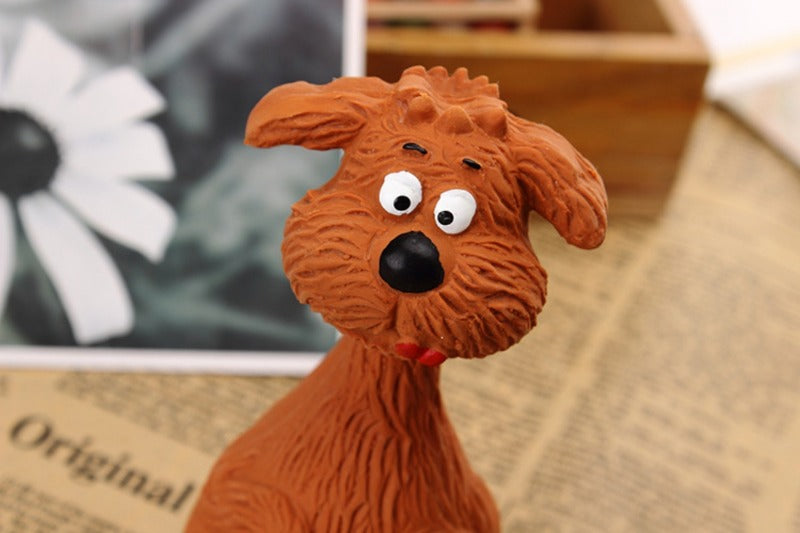 Dog Voice Toy Cartoon Shape Teddy Fadou Teeth Grinding Cleaning Plaything Rubber Anti Bite Training Pets Dogs Toys Pet Supplies