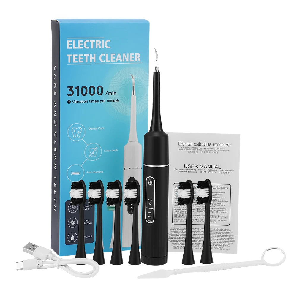 Electric Toothbrush 6 Brush Heads Sonic Electric Toothbrush with 31000VPM Deep Clean 6 Modes Waterproof Rechargeable for Adults