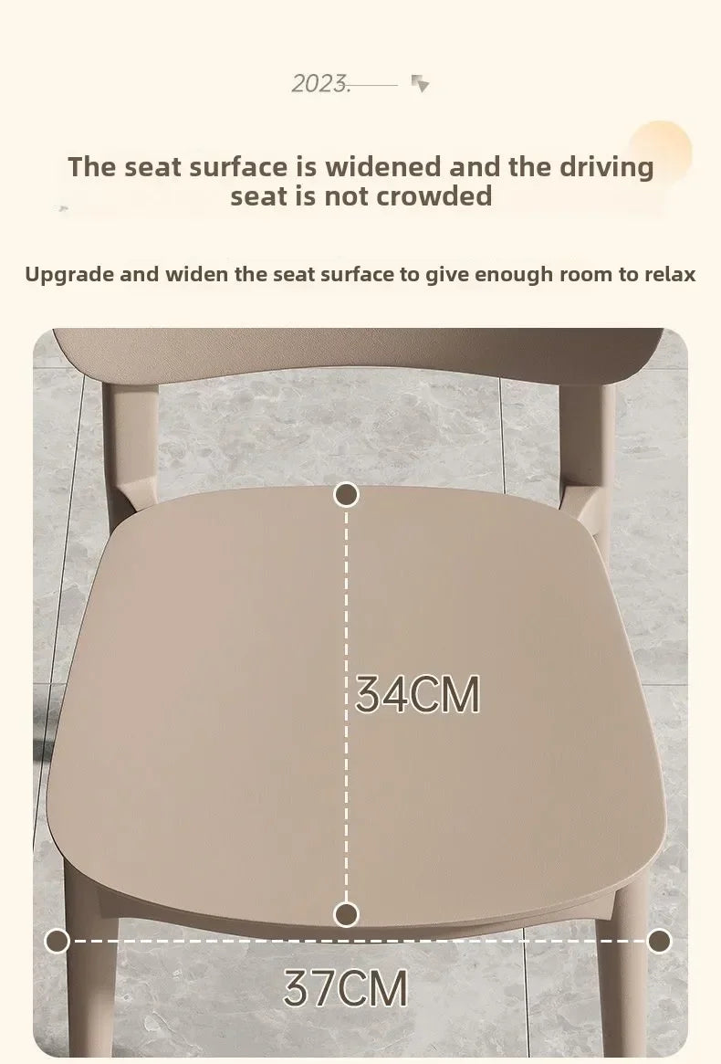 Hot Chair, Plastic, Household, Thickened, Restaurant, Backrest Chair, Commercial, Dining Chair, Modern, Simple, Comfortable