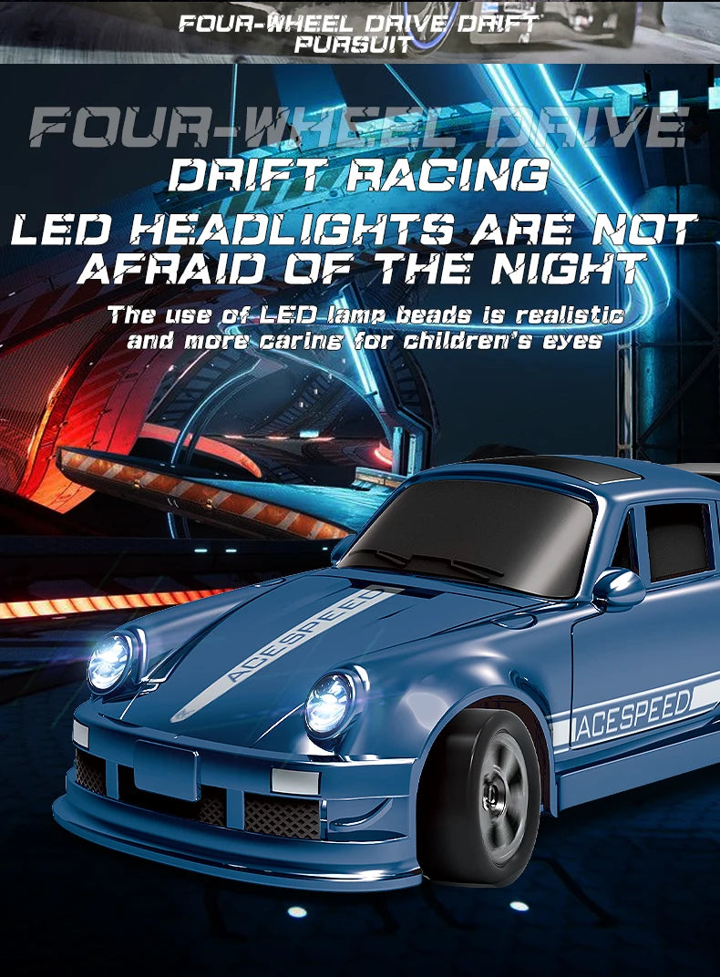 1/64 RC Car Four-Wheel Drive Remote Control Desktop Stunt Car Full Proportions Mini Racing Drift Car Toy Model Boy Gift