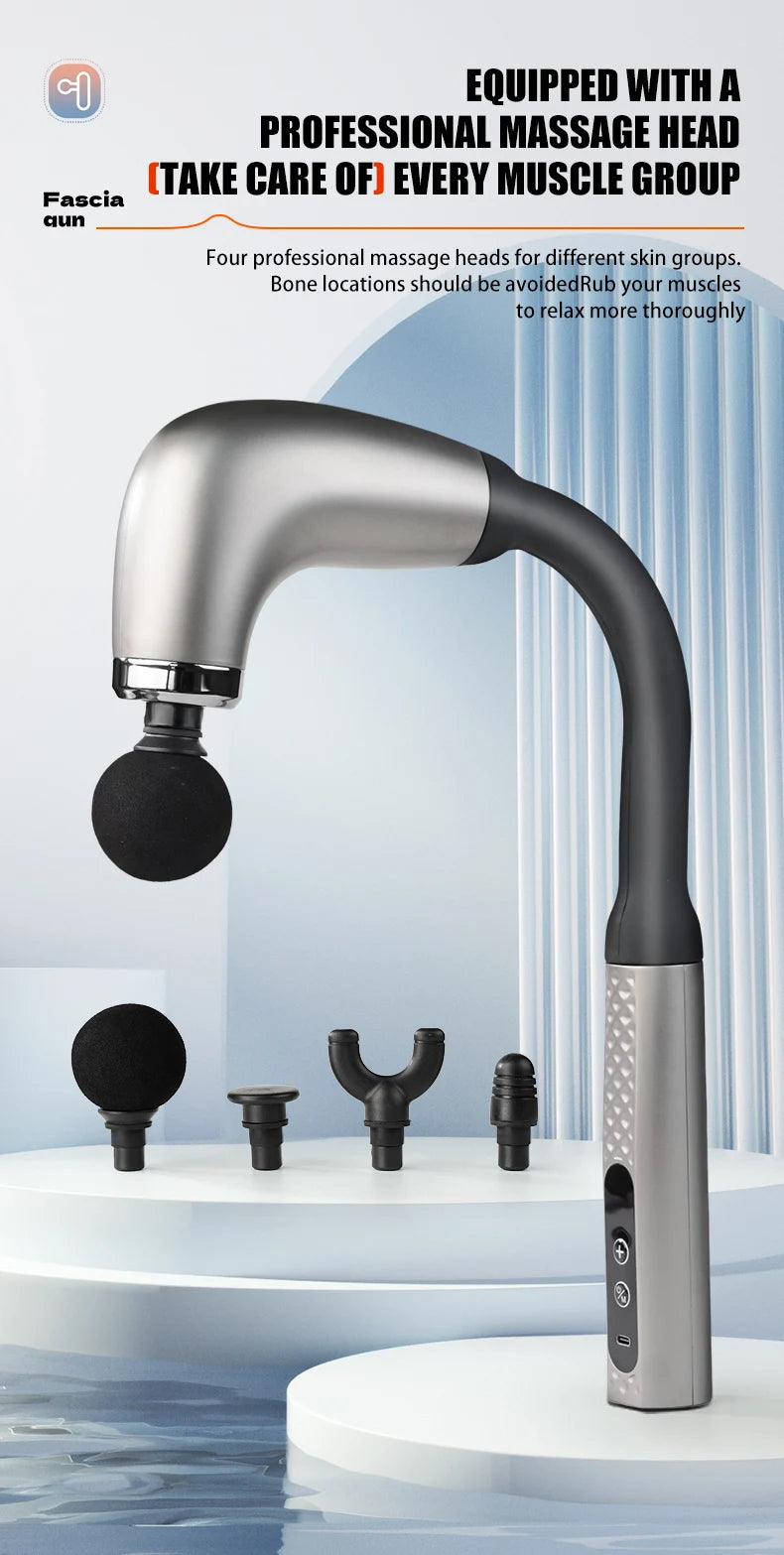 Electric Fascia Gun Massager Body Relaxation Trigger Point Massage Machine for Fitness Hammer Home Handheld Hammer