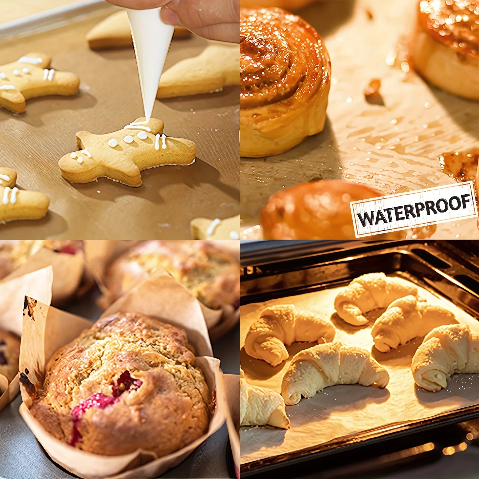 5/8/10/20m Parchment Paper Baking Sheets Non-Stick Precut Baking Liners for Oven Air Fryer Grilling Mat Steaming Bread Cookies