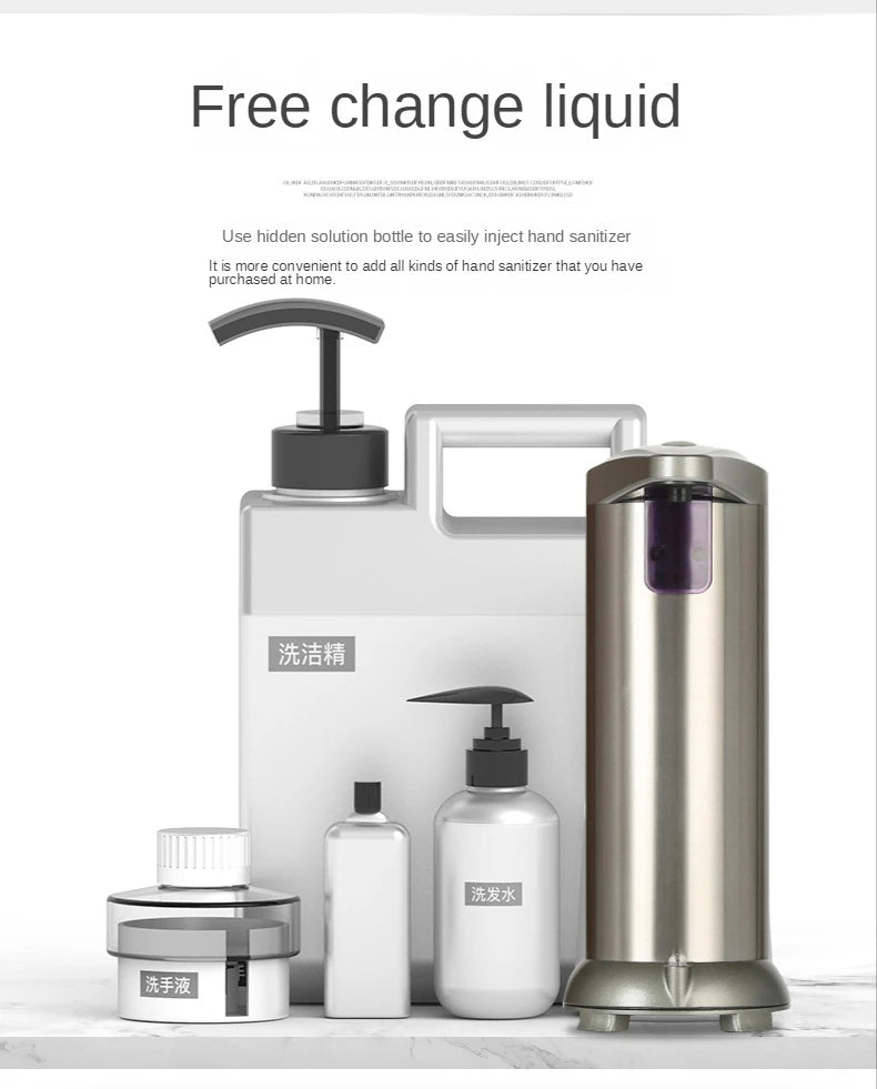 Automatic Sensing Soap Dispenser 250L/8.5oz Touchless Foam Washing Machine with Ultra-Sensitive Infrared Sensor Waterproof Base