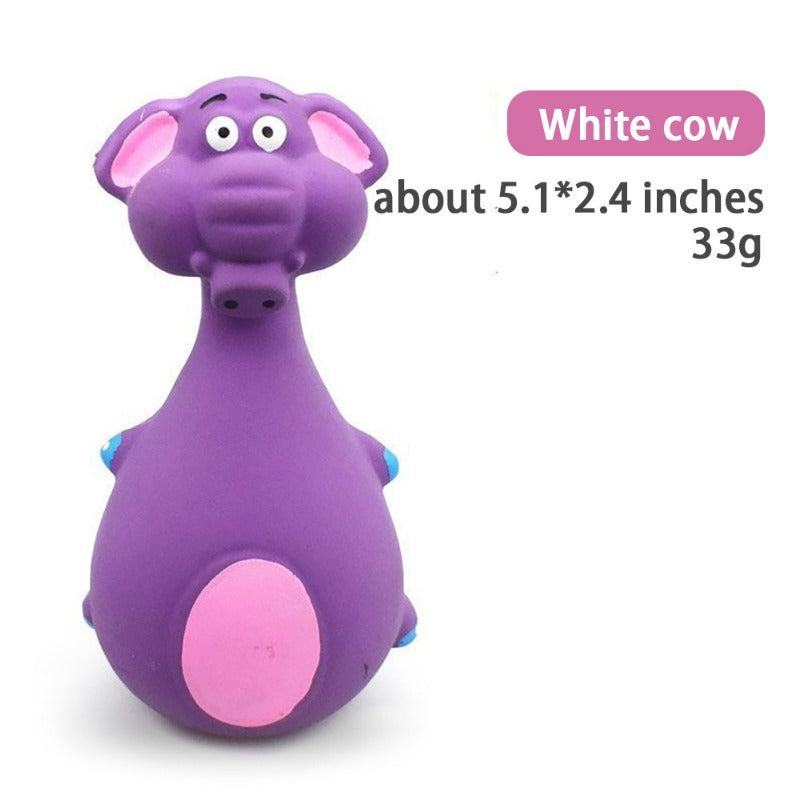 Dog Voice Toy Cartoon Shape Teddy Fadou Teeth Grinding Cleaning Plaything Rubber Anti Bite Training Pets Dogs Toys Pet Supplies