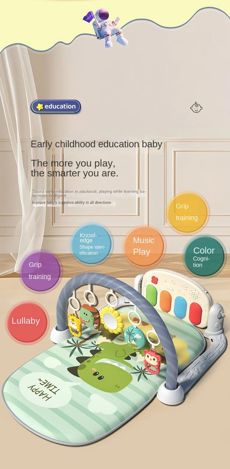 Multifunctional Fitness Baby Activity Gym Play Mat  Mats Sports Educational Crawling Carpet Toy Children Gifts Toys