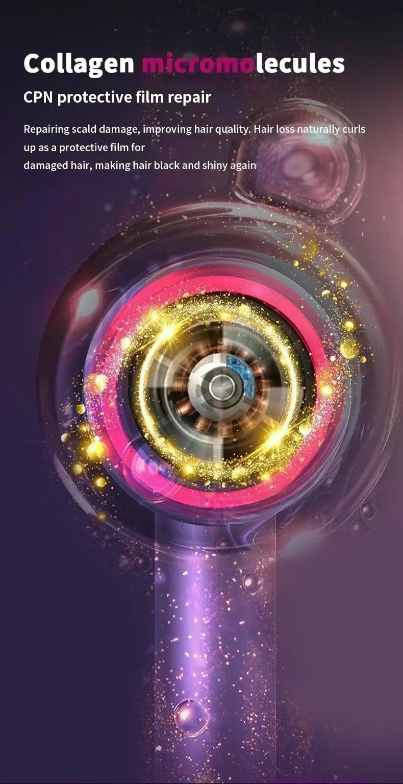 Ionic Hair Dryer with Hot and Cold Air Functionality – Lightweight 5 in 1 Professional Styling Tool for Easy Blowouts